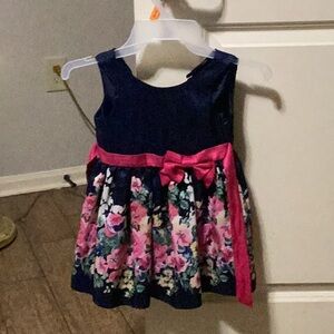 Lilt Blue and Pink Sleeveless Scoop Neck Sundress